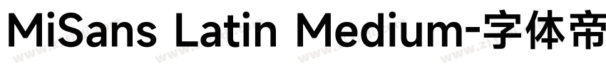 MiSans Latin Medium字体转换